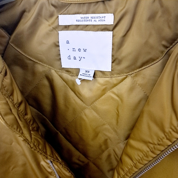 A New Day Women's Zip-Up Bomber Jacket Outer Coat Olive Color Size XS - Picture 5 of 5